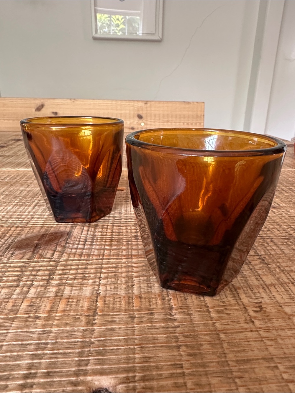 notNeutral Vero Cortado Small Glasses Amber Set of 2 Not Neutral